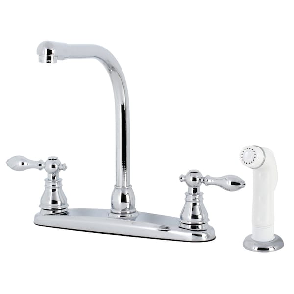KB711ACL American Classic Centerset Kitchen Faucet W/Side Sprayer, Chrm